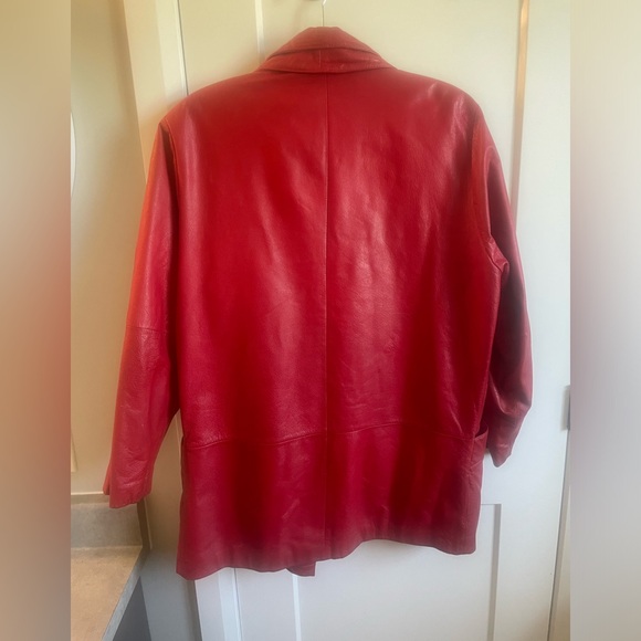 Vintage leather jacket - Picture 3 of 4
